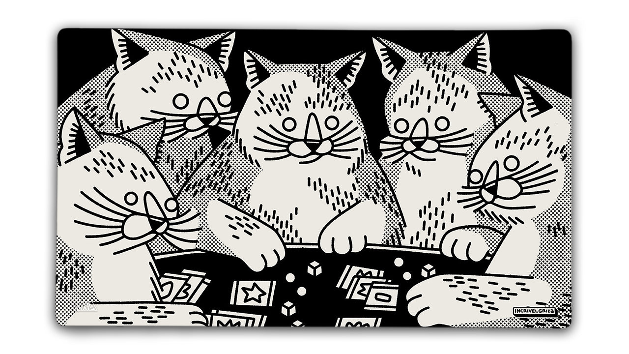 Cat Game Night Playmat - Jankmats