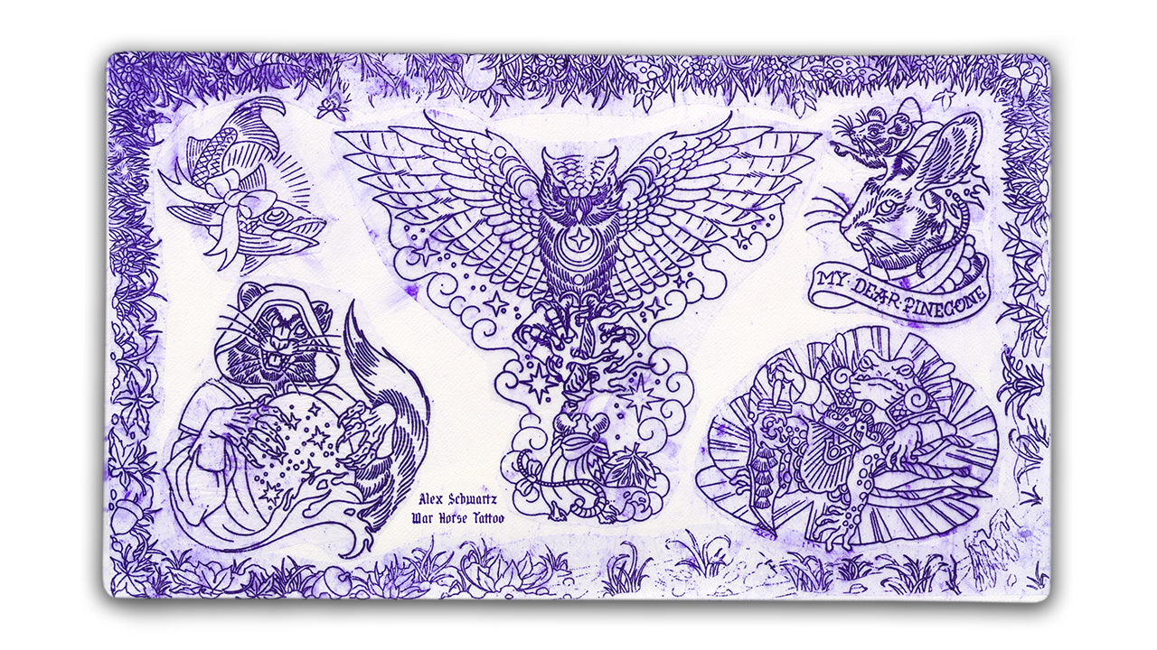 Alex Schwartz Stencil Series | Burrow - Premium TCG Playmats - Jank Mats