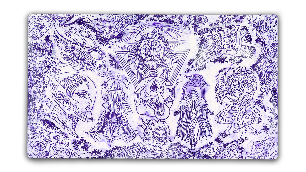 Alex Schwartz Stencil Series | Eternity - Premium TCG Playmats - Jank Mats
