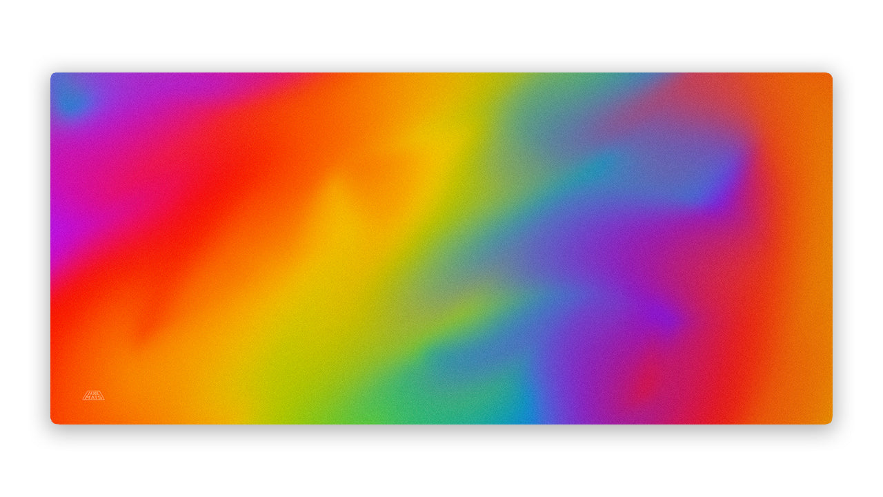 Rainbow Spectrum Full Table Stitched Playmat - Jankmats
