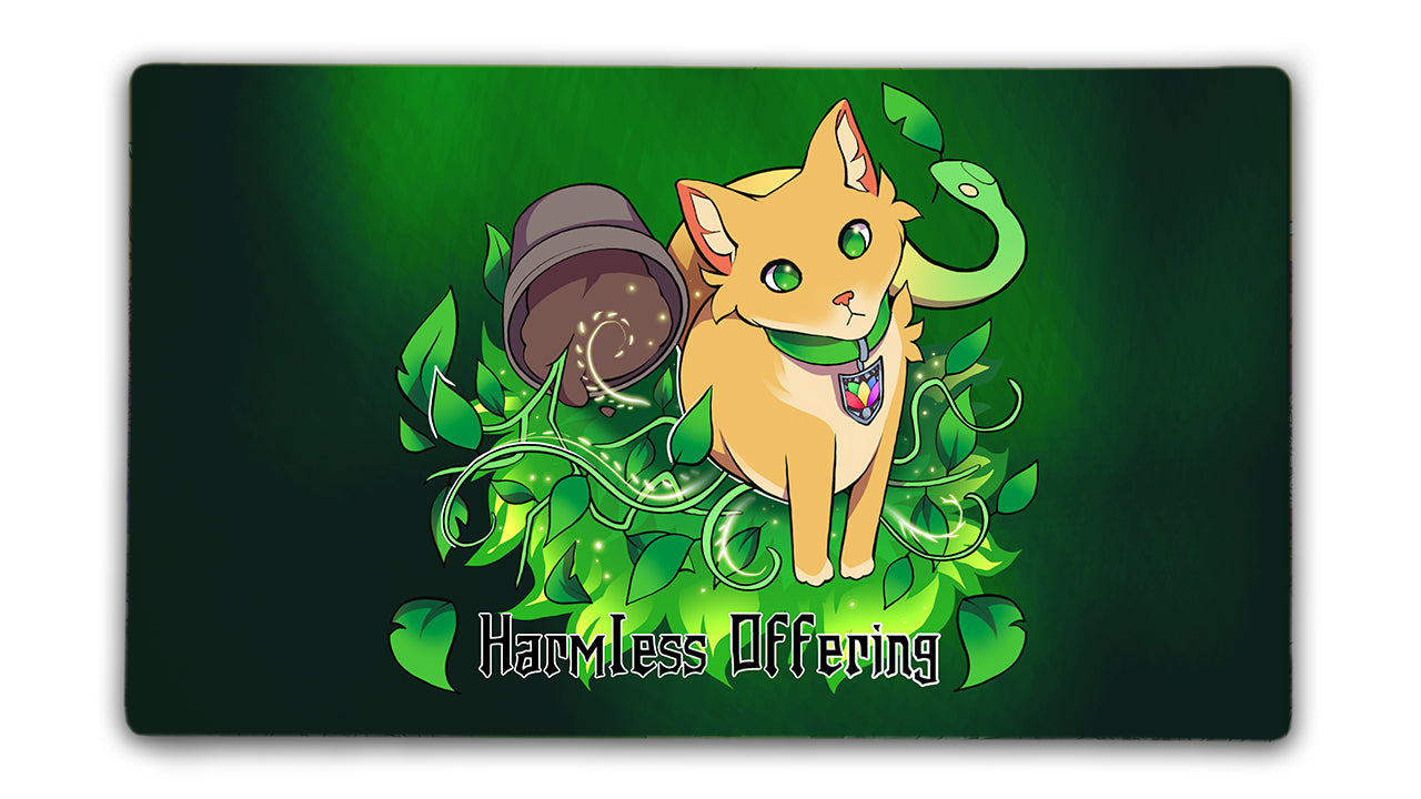 Harmless Offering Mana Series - Green - Premium TCG Playmats - Jank Mats