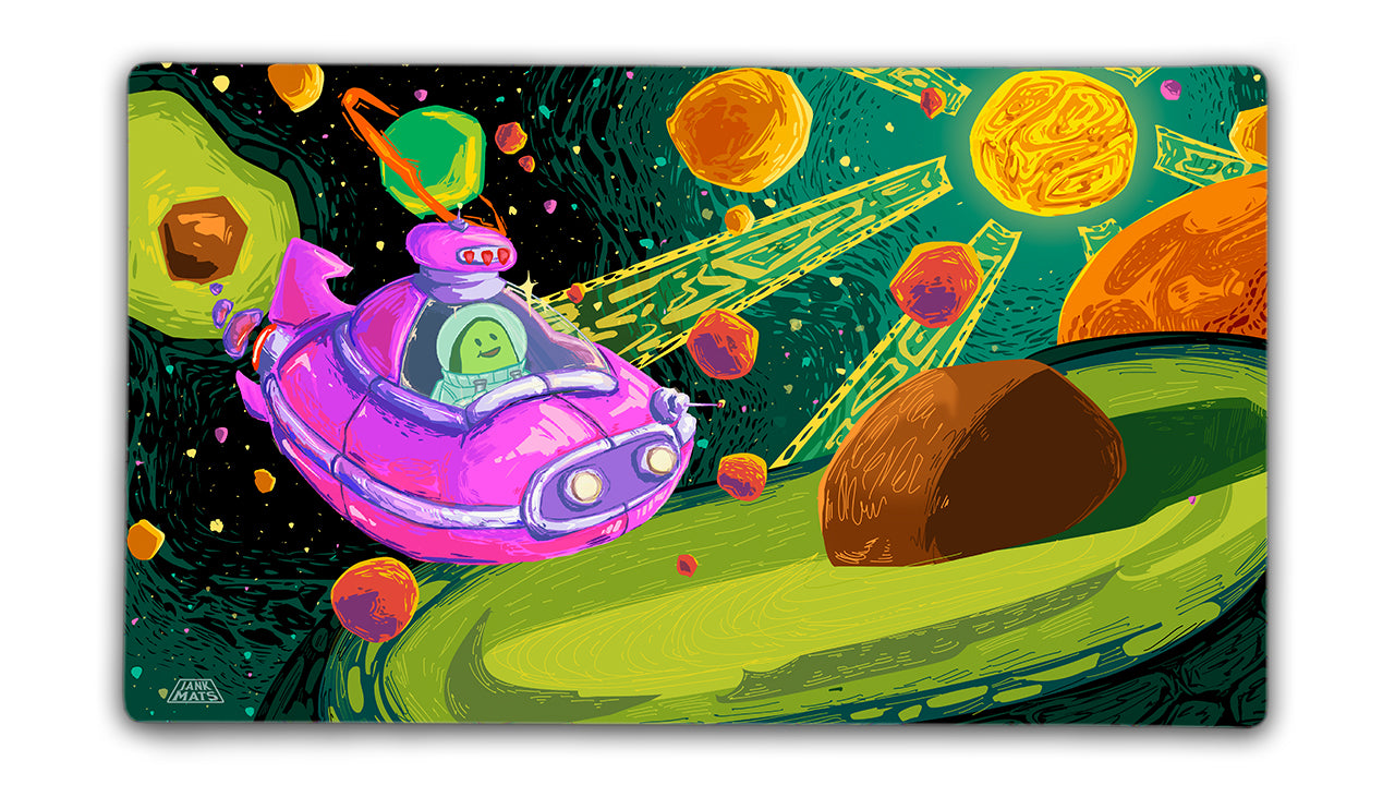 Quips & Guac in space - Premium TCG Playmats - Jank Mats