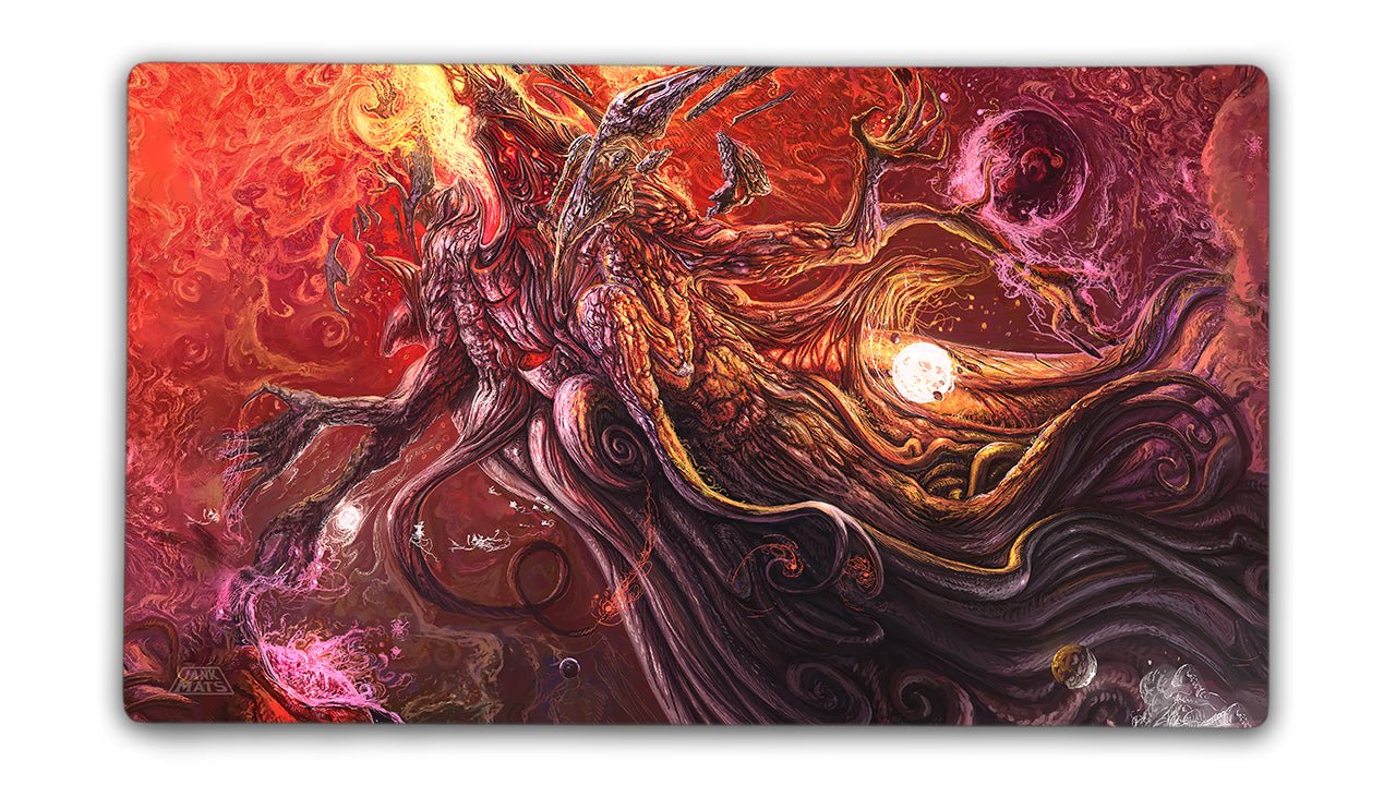 A God Above All Gods Playmat - Premium TCG Playmats - Jank Mats