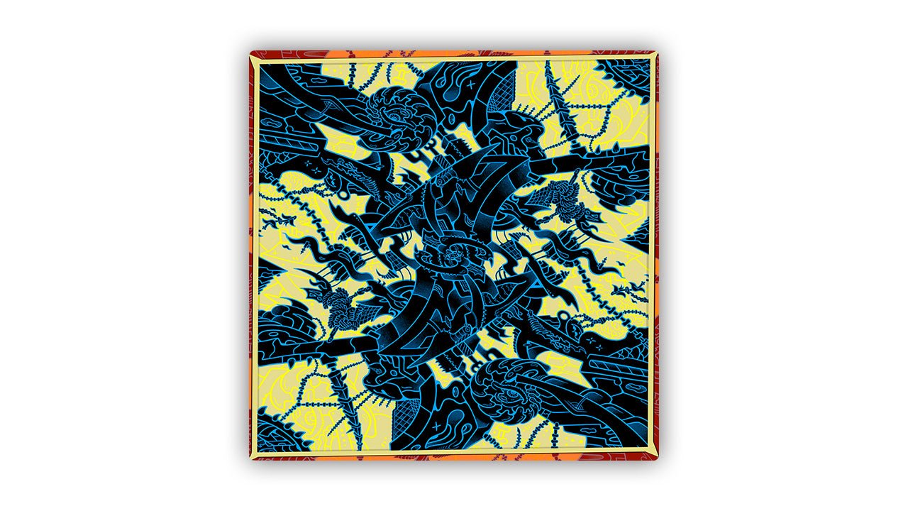 Auto Mat Grainlur Black 2 Player Cloth Playmat - Premium TCG Playmats - Jank Mats