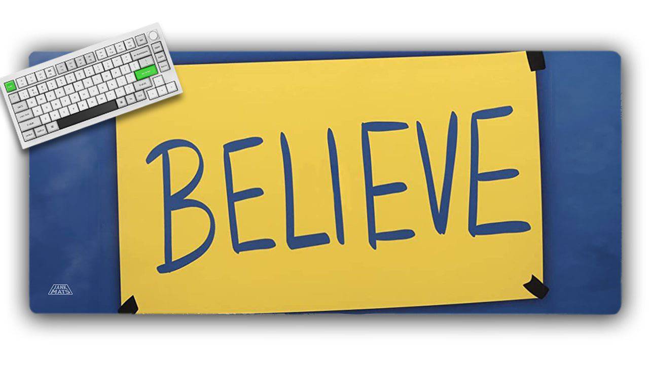Believe TCG Playmat or XL Desktop - Premium TCG Playmats - Jank Mats