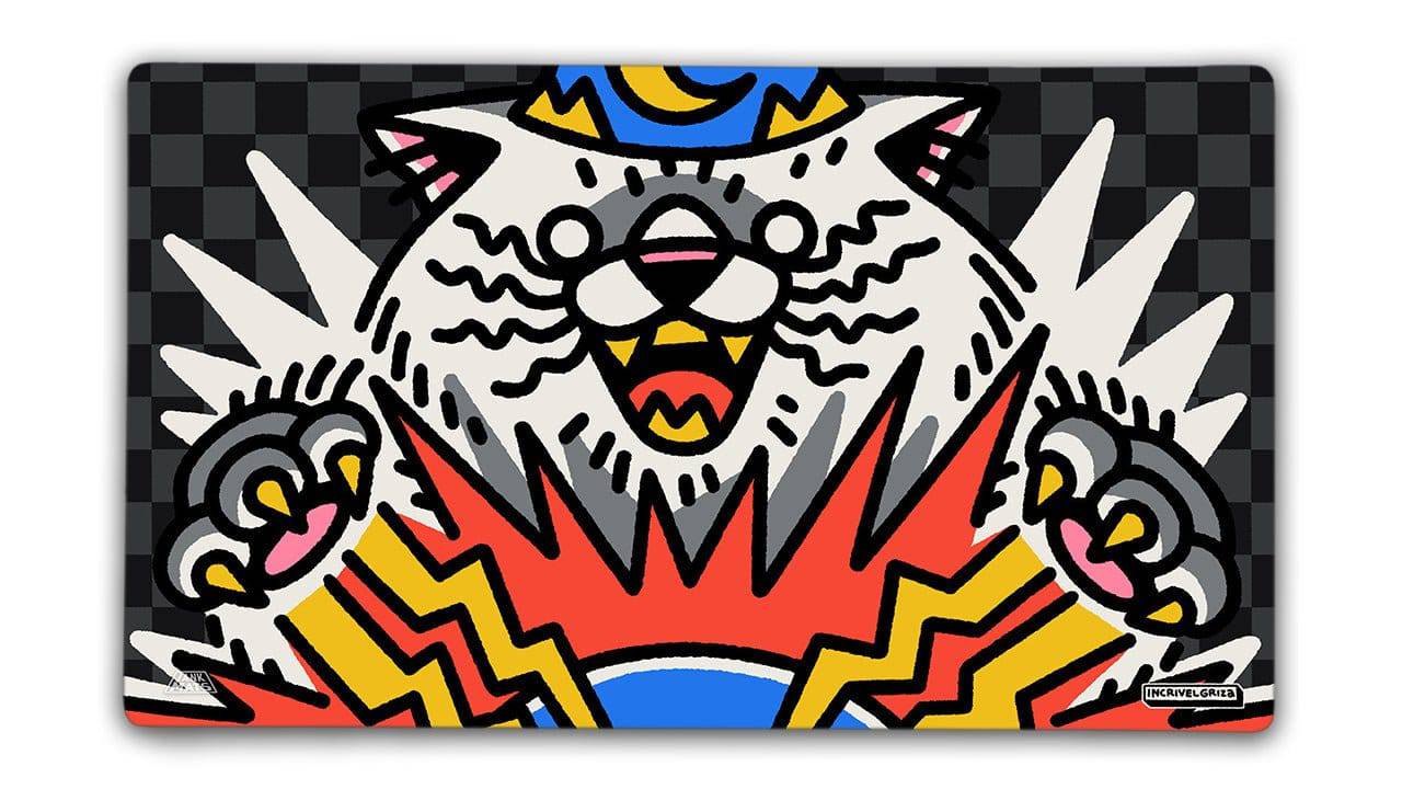 Cat Wizard Playmat - Premium TCG Playmats - Jank Mats