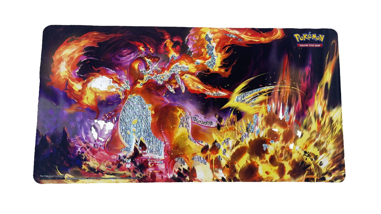Charizard DIAMOND FOIL Playmat - Premium TCG Playmats - Jank Mats