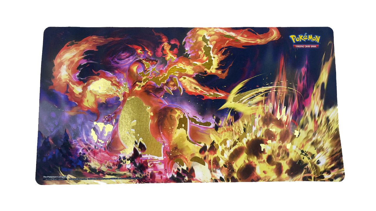 Charizard GOLD FOIL Playmat - Premium TCG Playmats - Jank Mats