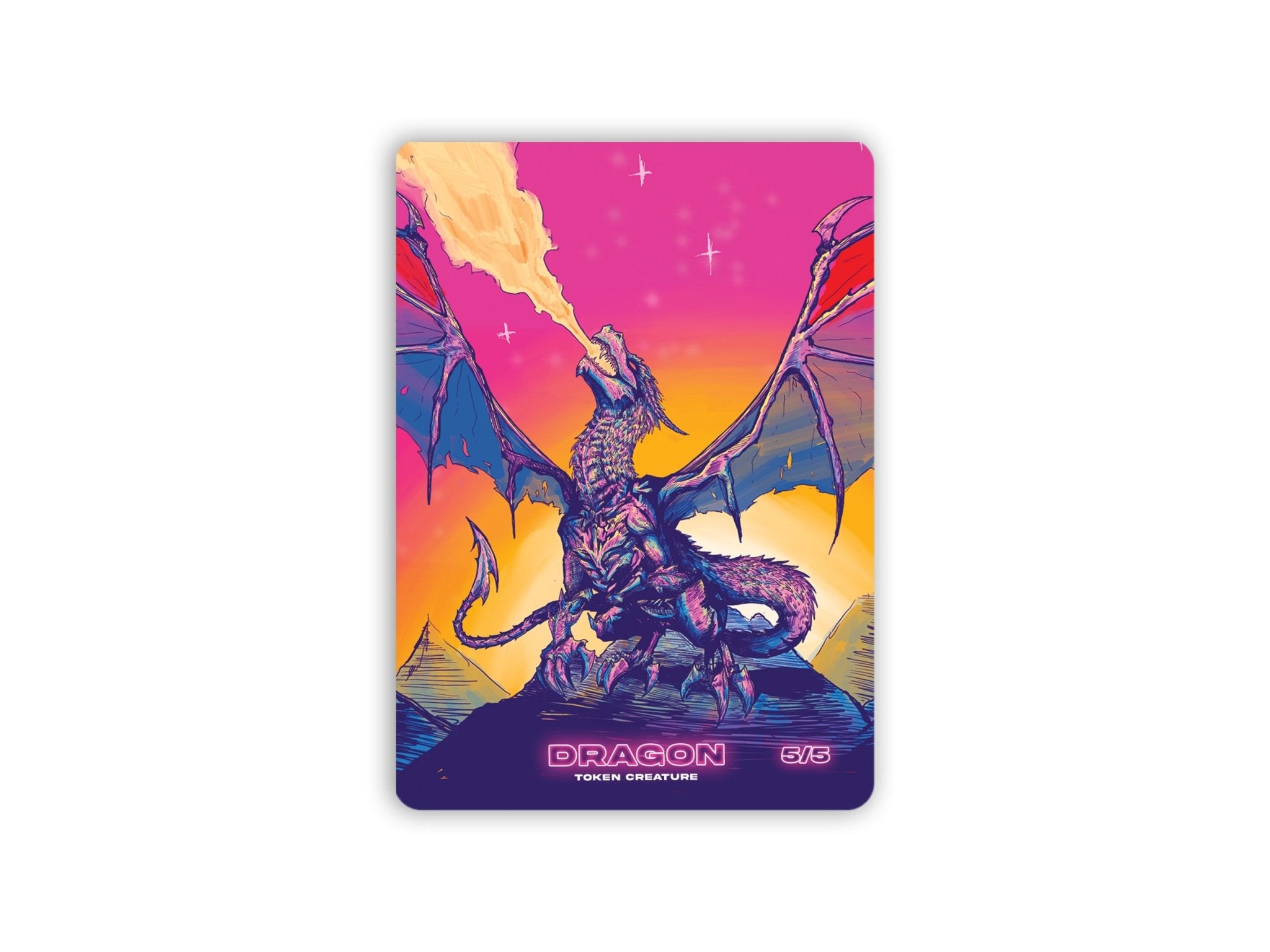 Chromatic Dragon Token - Premium TCG Playmats - Jankmats