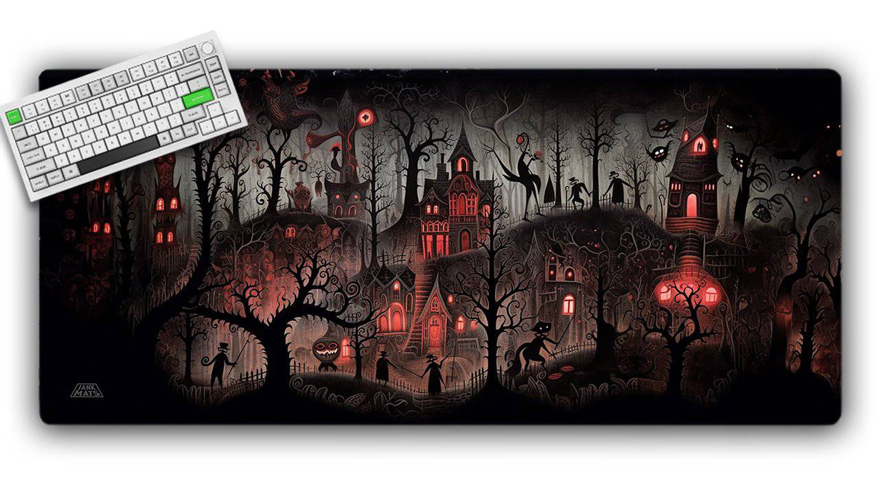 Elm Street TCG Playmat or XL Desktop - Premium TCG Playmats - Jank Mats