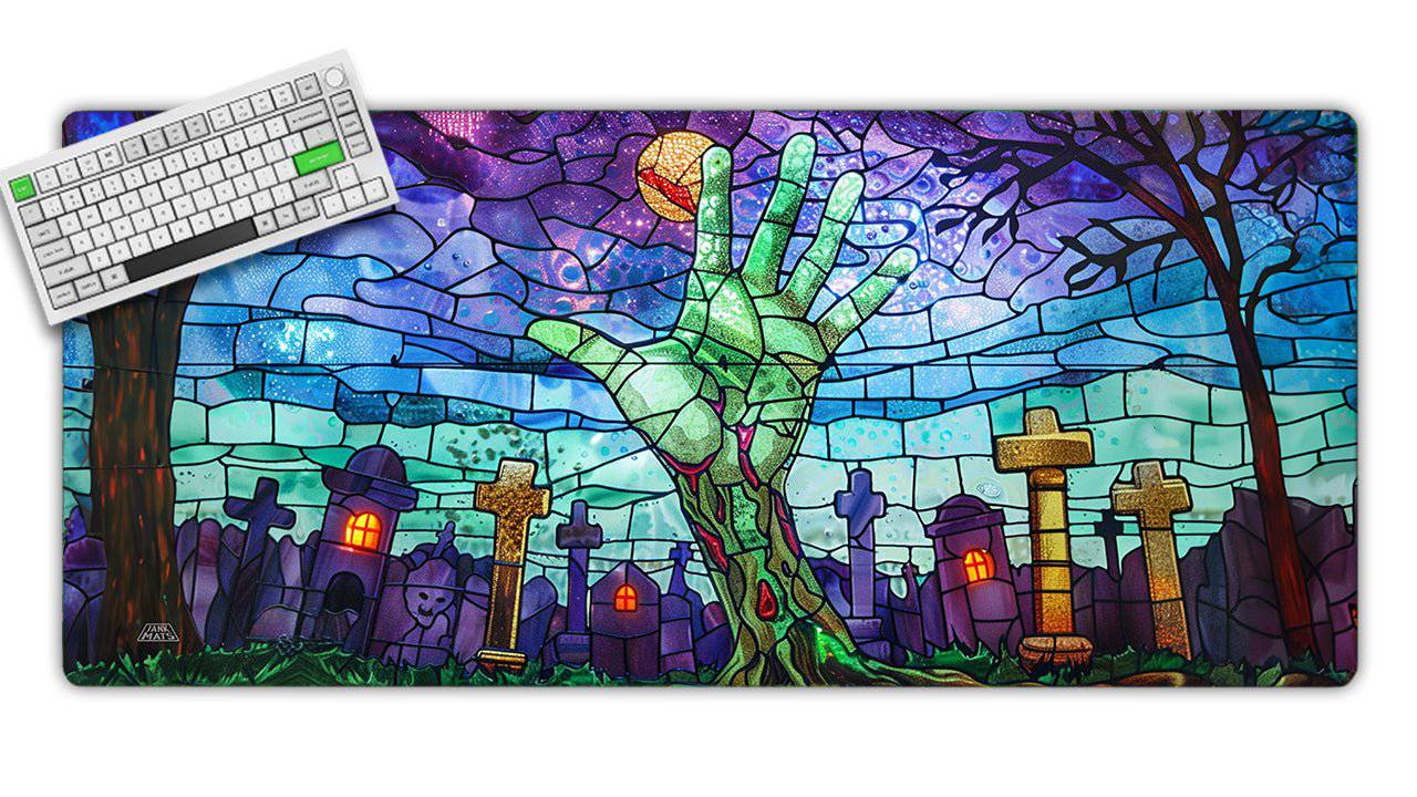 Graveyard Gaming Mat - Premium TCG Playmats - Jank Mats