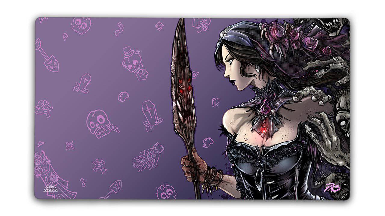 Graveyard Queen Playmat - Premium TCG Playmats - Jank Mats