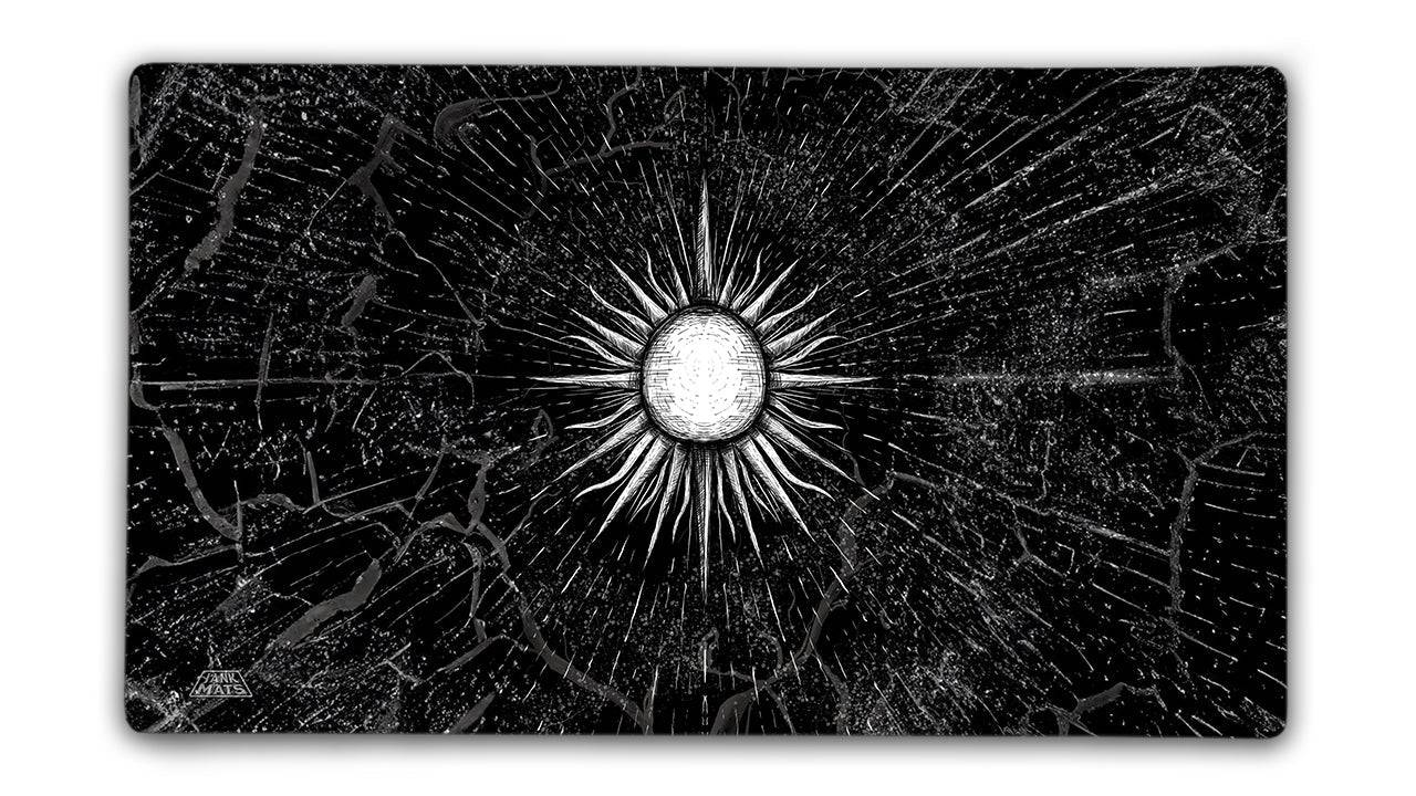 Mono White BW Gaming Mat - Jankmats