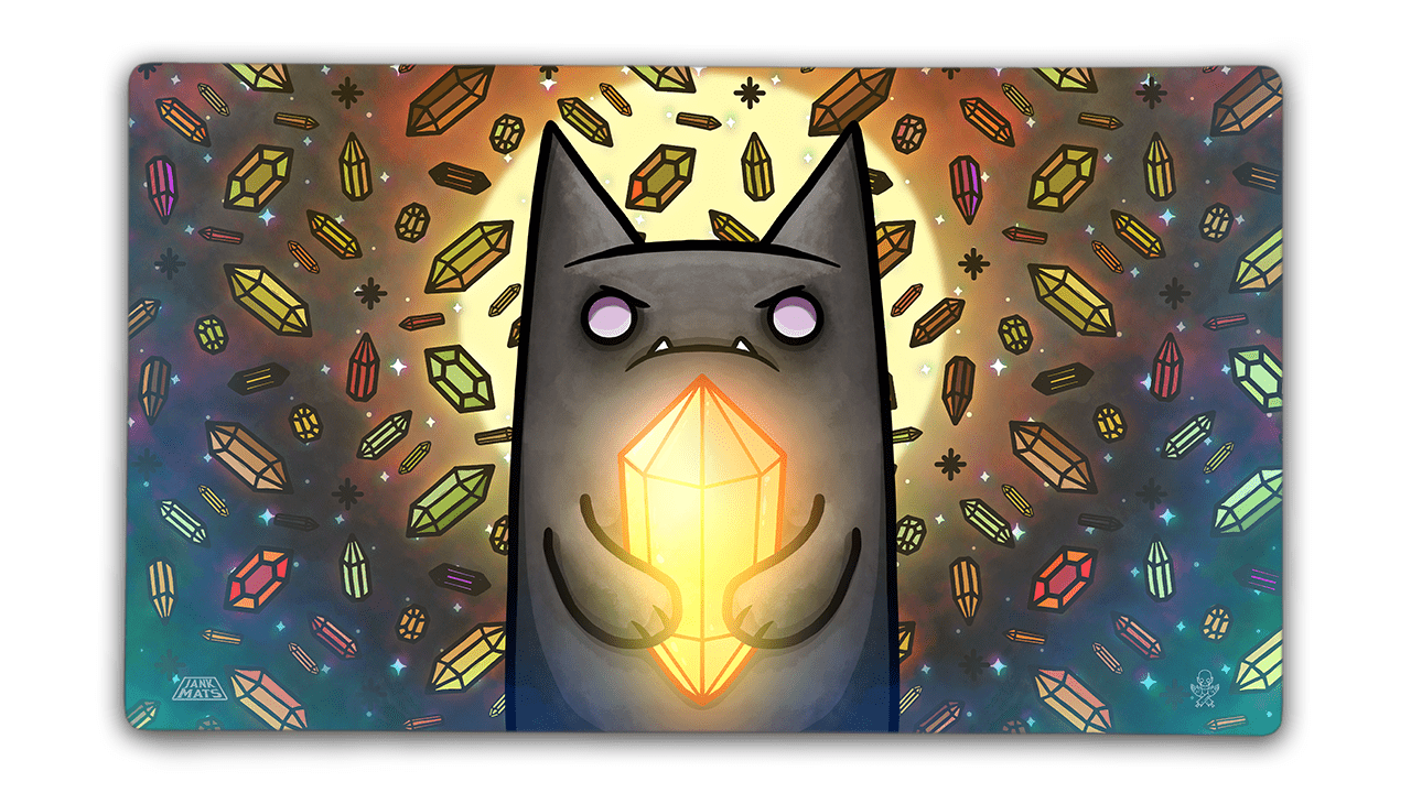 Nox Mortua Yellow Treasure Playmat - Premium TCG Playmats - Jank Mats