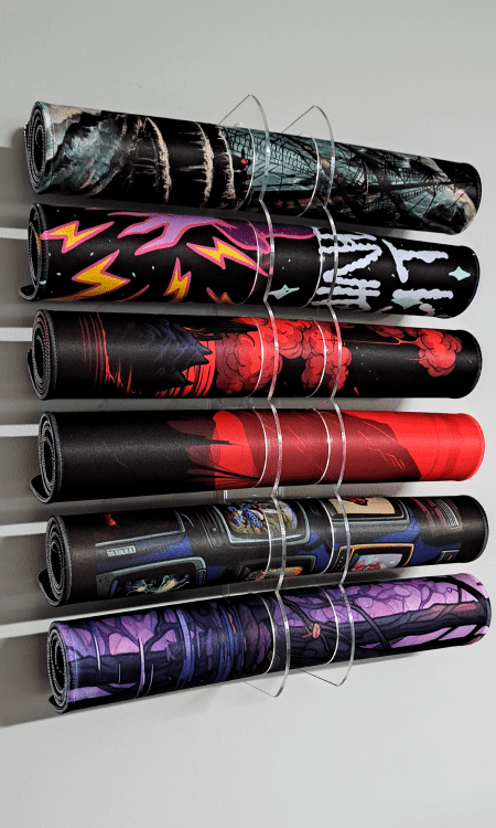 Playmat Display - Clear Acrylic Wall Mount - Premium TCG Playmats - Jank Mats