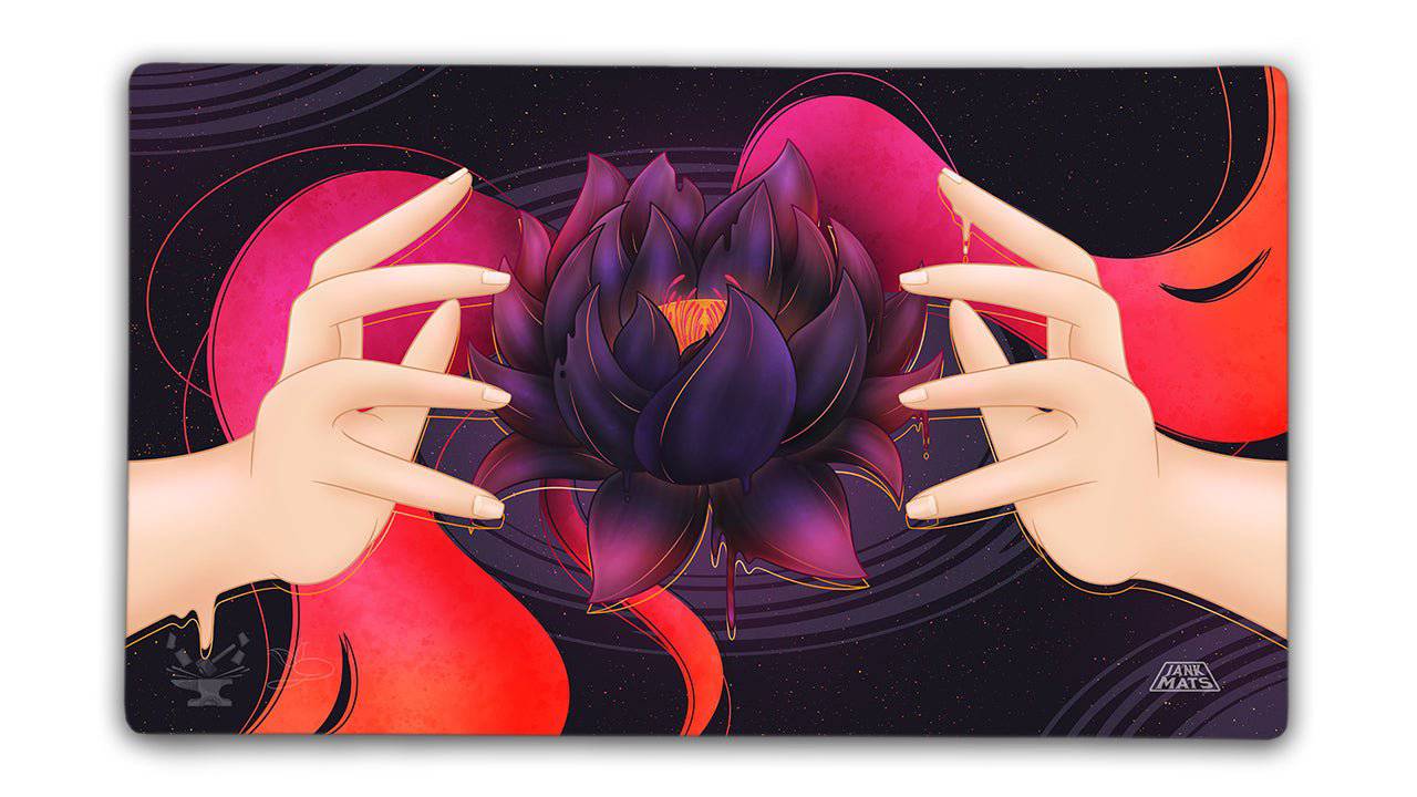 Red Lotus TCG Playmat - Premium TCG Playmats - Jank Mats