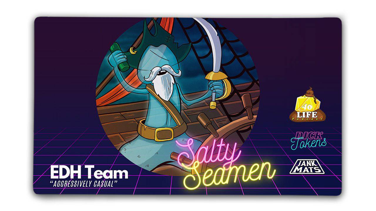 Salty Semen EDH Team Playmat - Premium TCG Playmats - Jank Mats