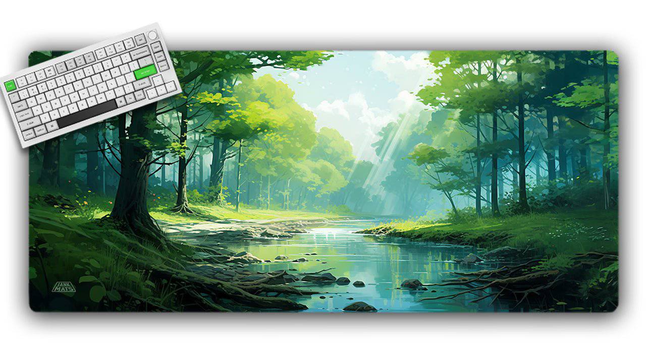 Sleeping Creek TCG Playmat or XL Desktop - Premium TCG Playmats - Jank Mats