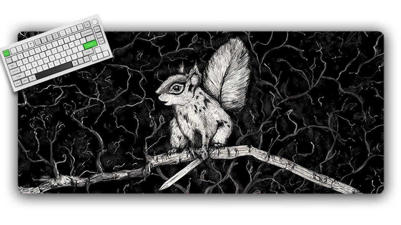 Squirrel Warrior Gaming Mat - Jankmats