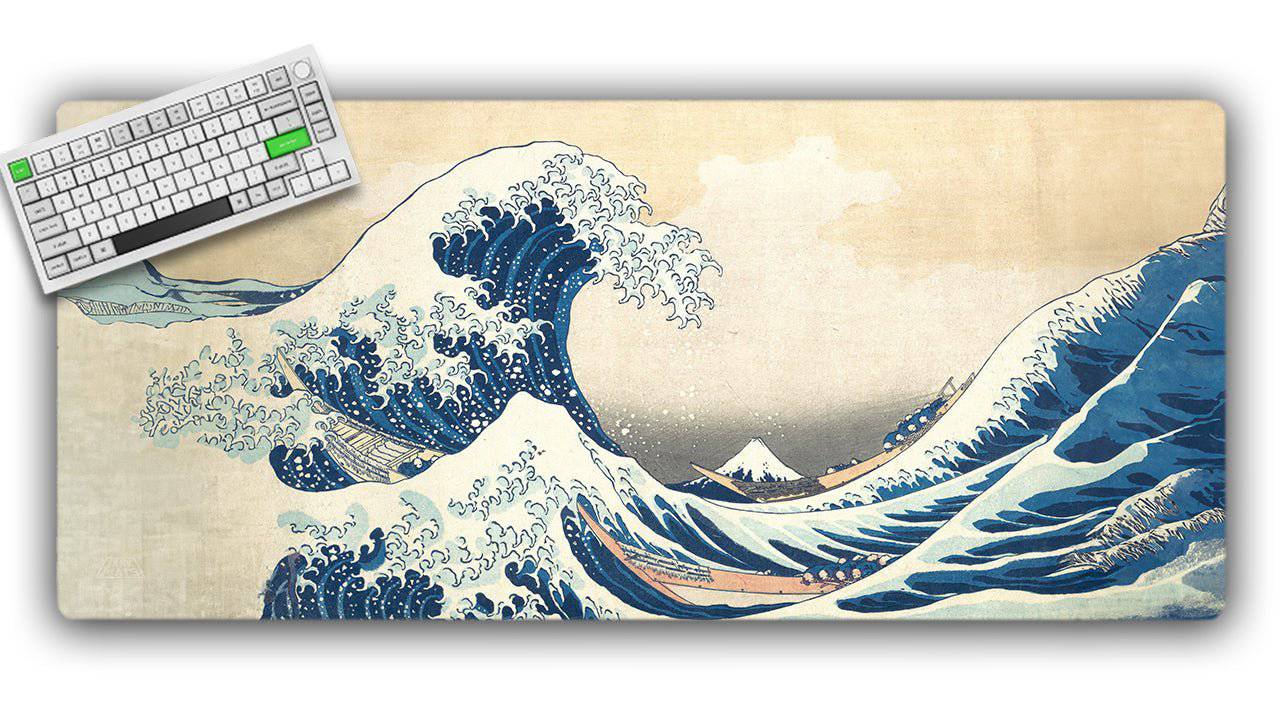 The Big Wave TCG Playmat or XL Desktop - Premium TCG Playmats - Jank Mats