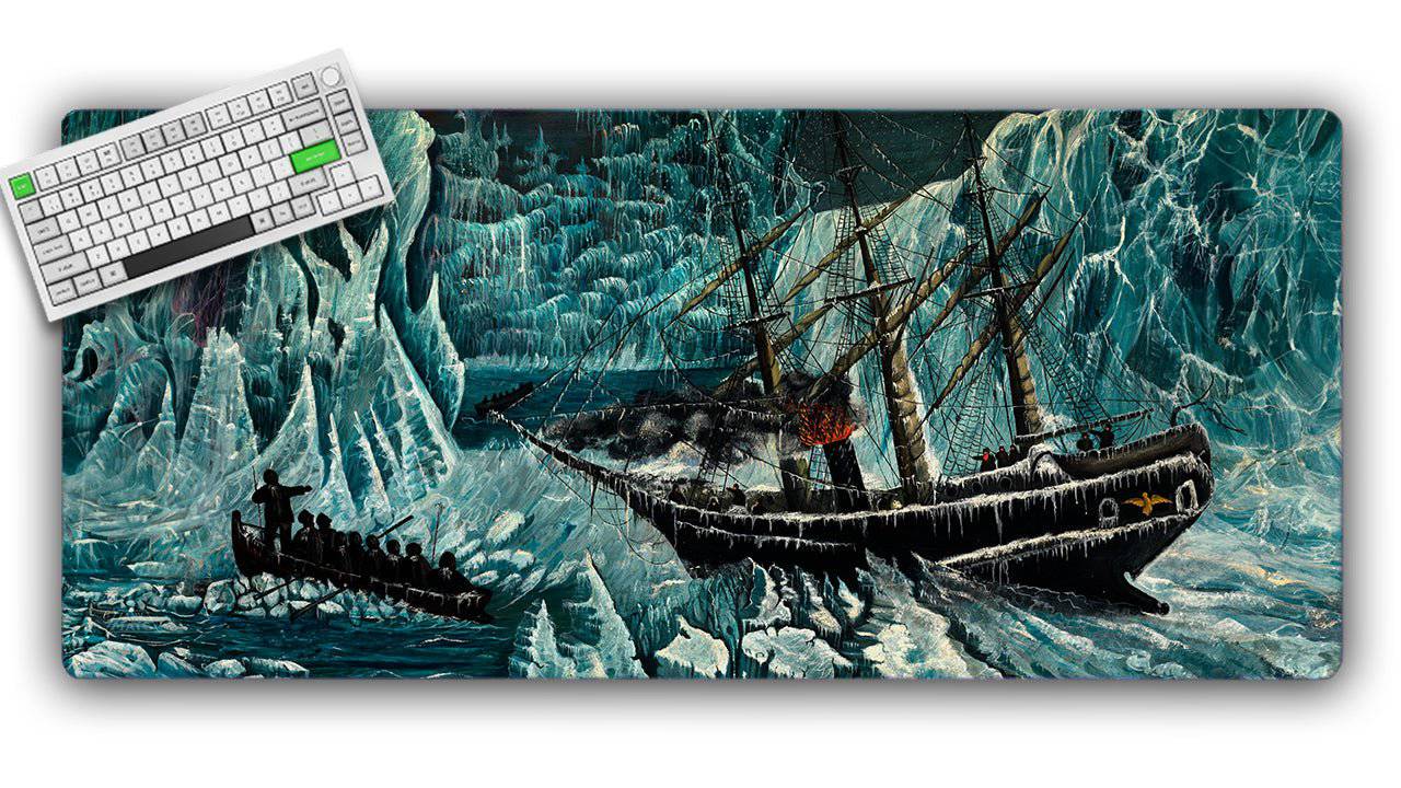 The Glacier TCG Playmat or XL Desktop - Premium TCG Playmats - Jank Mats
