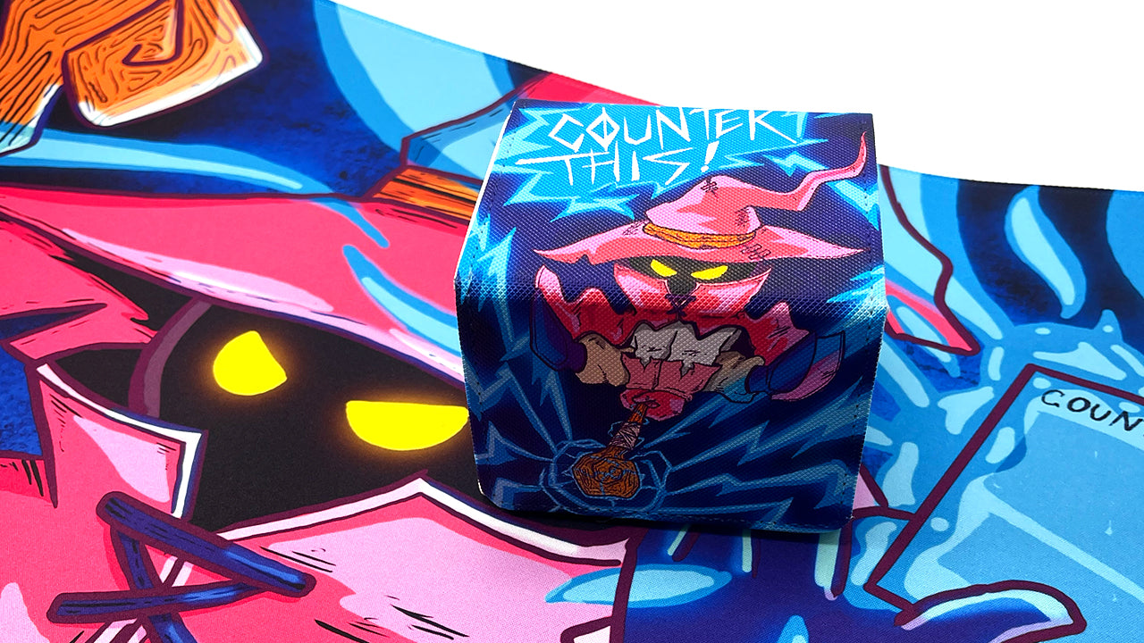 Naughty Wizard Deck Box - Premium TCG Playmats - Jankmats