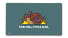 Raise Hell Praise Snail - Premium TCG Playmats - Jank Mats