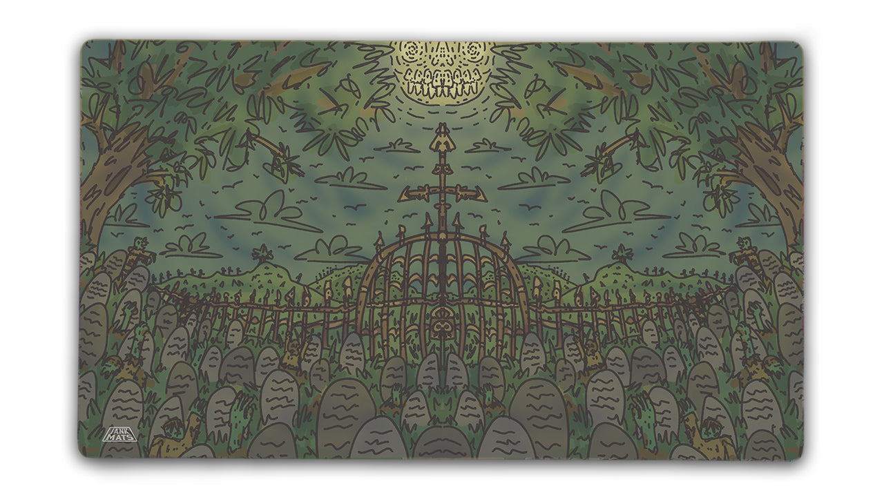 Graveyard Green - Premium TCG Playmats - Jank Mats