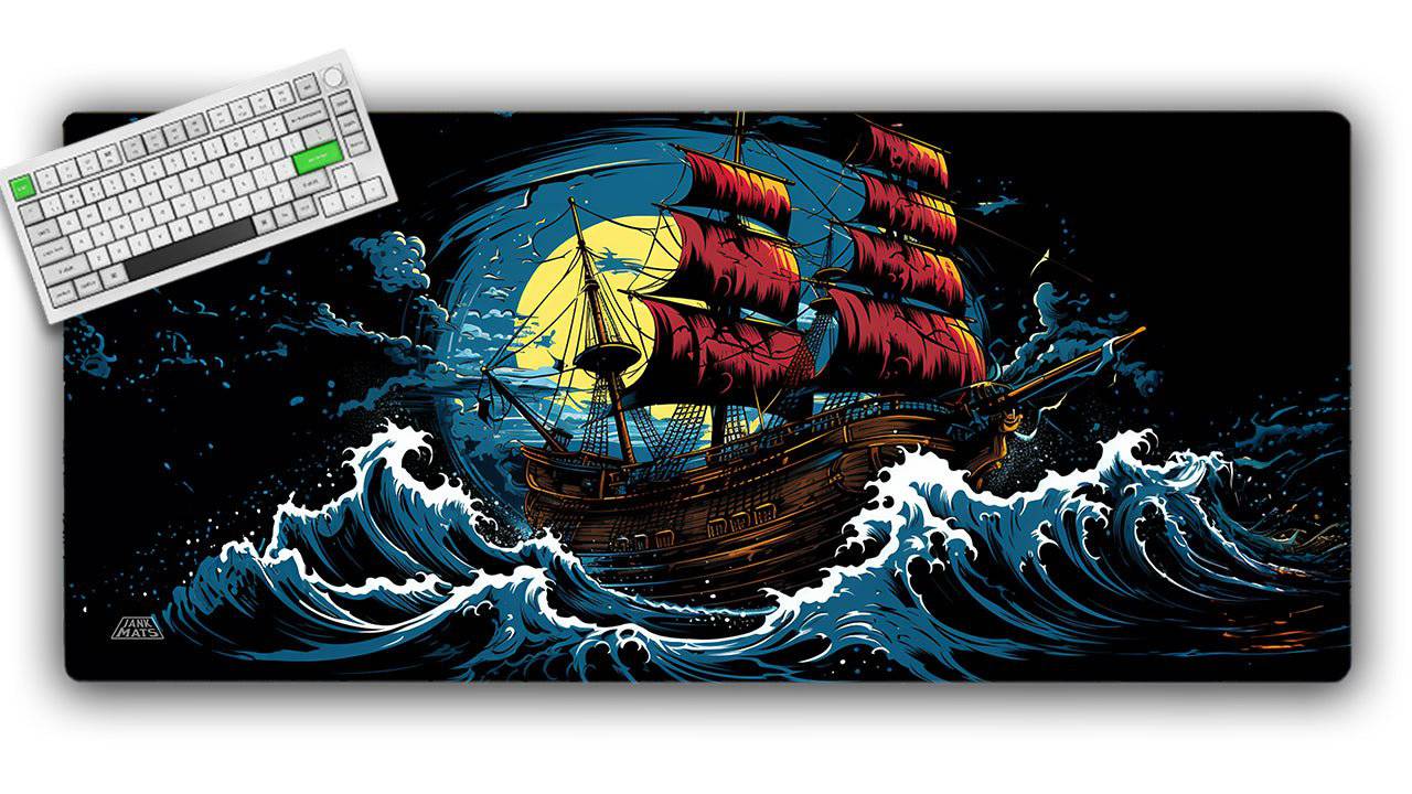 Ahoy Matey TCG Playmat or XL Desktop - Premium TCG Playmats - Jank Mats