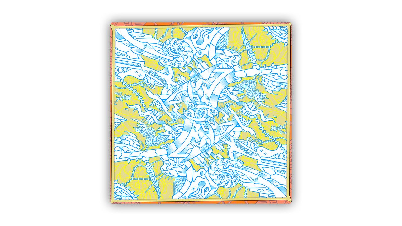 Auto Mat Grainlur White 2 Player Cloth Playmat - Premium TCG Playmats - Jank Mats