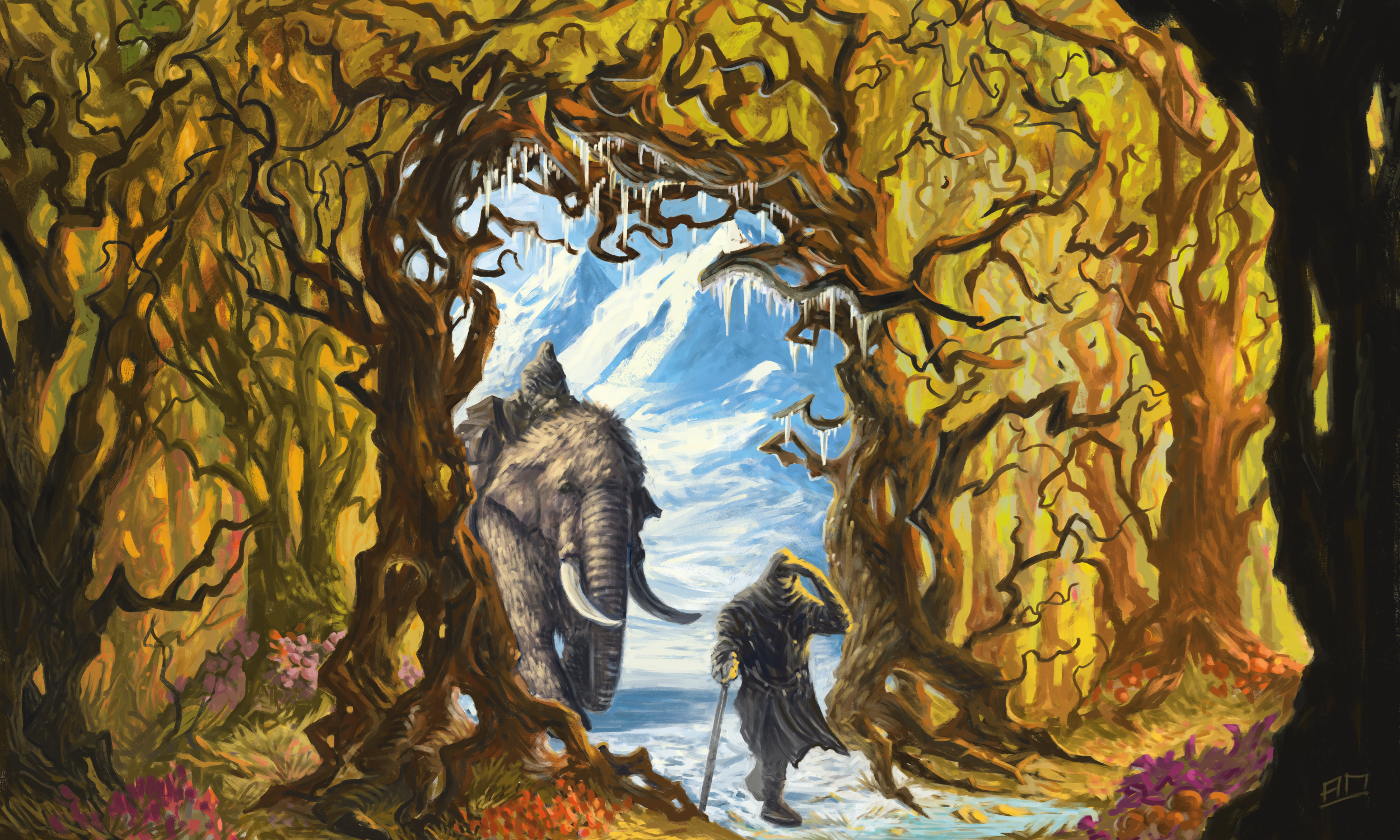 Dolmen Gate by Ales - Premium TCG Playmats - Jank Mats