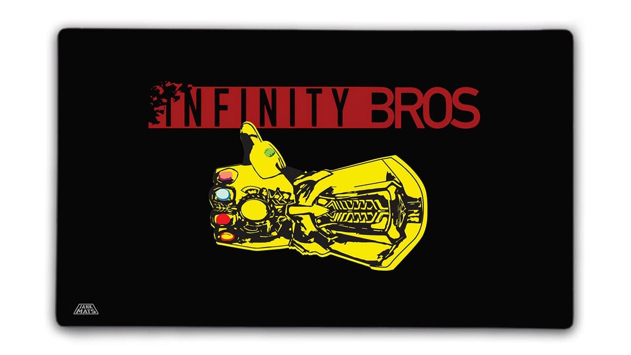 Infinity Bros Gauntlet Thumbs Up - Black - Premium TCG Playmats - Jank Mats