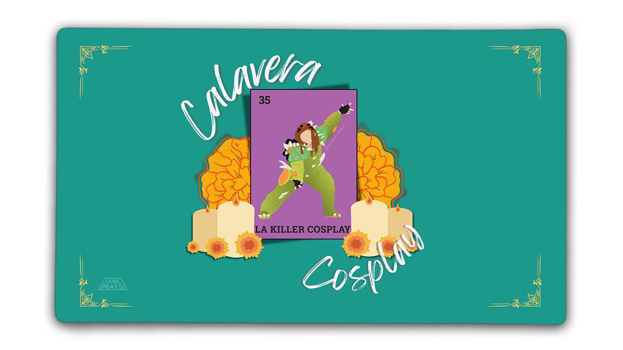 La Killer Teal Playmat - Premium TCG Playmats - Jank Mats