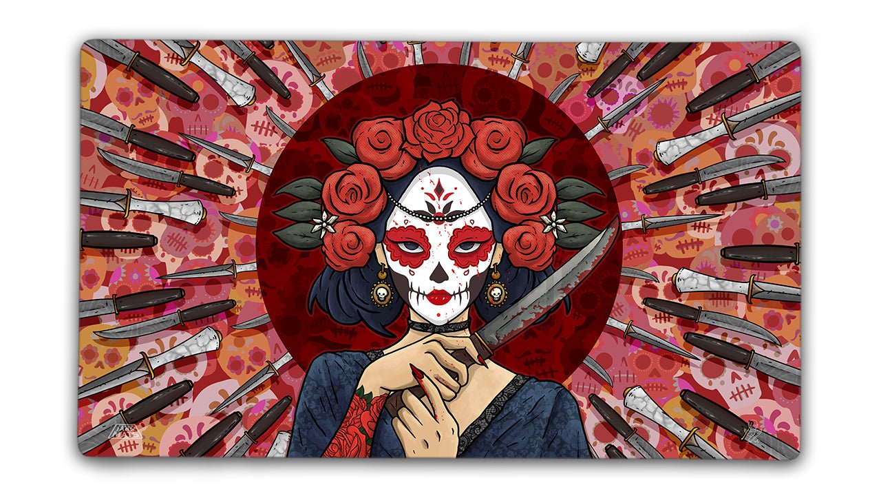 Massacre Girl | Nox Mortua - Premium TCG Playmats - Jank Mats