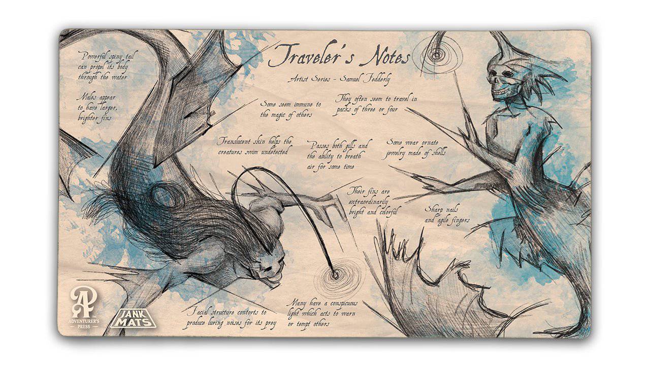 Merfolk Sketch Playmat - Jankmats