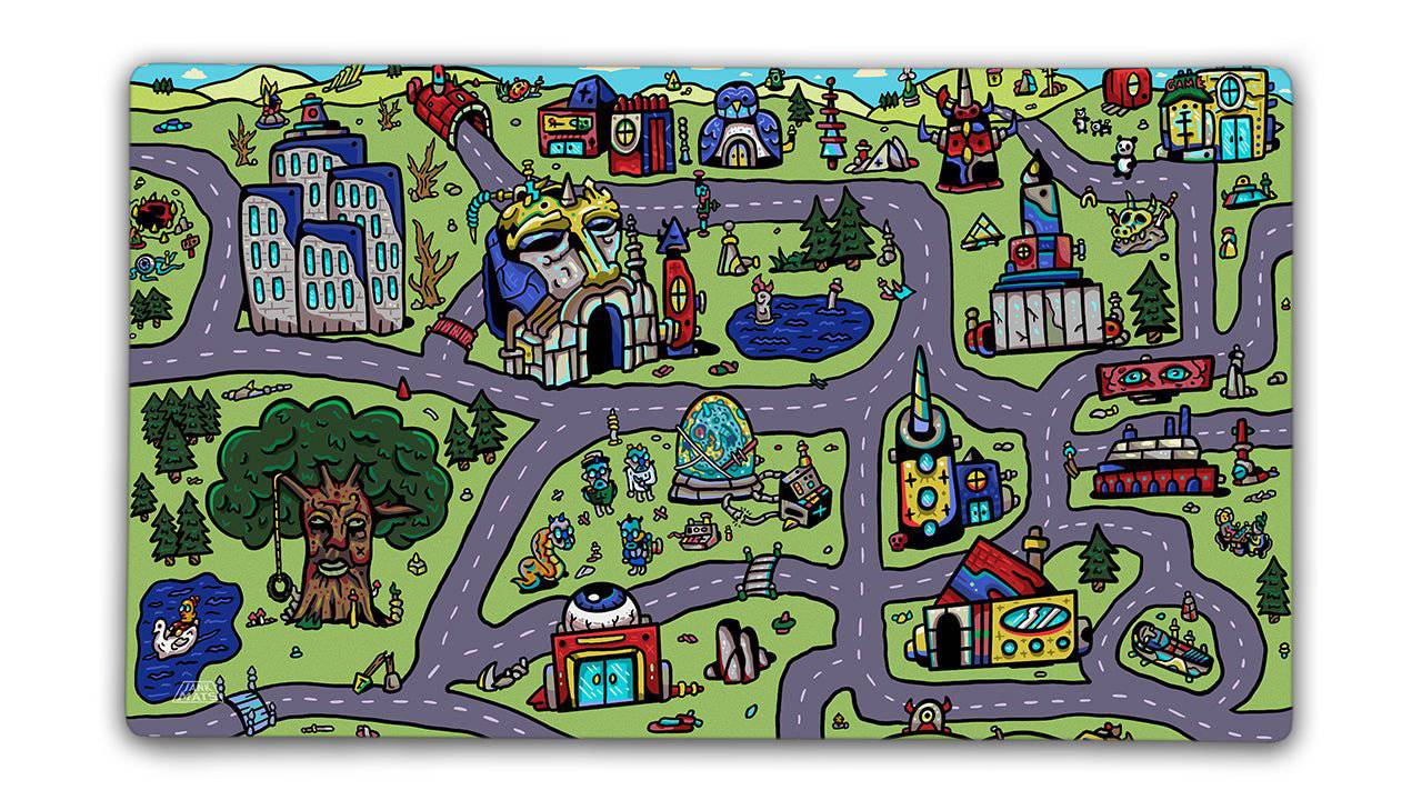My Town Bundle Set | 4 Playmats and Commander Zone - Jankmats