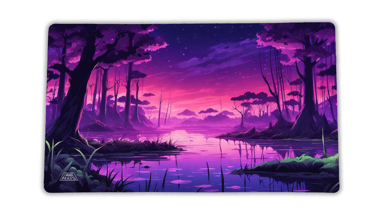 Neon Sunset Playmat - Premium TCG Playmats - Jank Mats