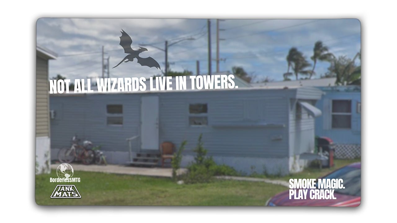 Not All Wizards Live in Towers - Premium TCG Playmats - Jank Mats