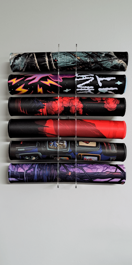 Playmat Display - Clear Acrylic Wall Mount - Premium TCG Playmats - Jank Mats