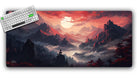 Red Sky at Night TCG Playmat or XL Desktop - Premium TCG Playmats - Jank Mats