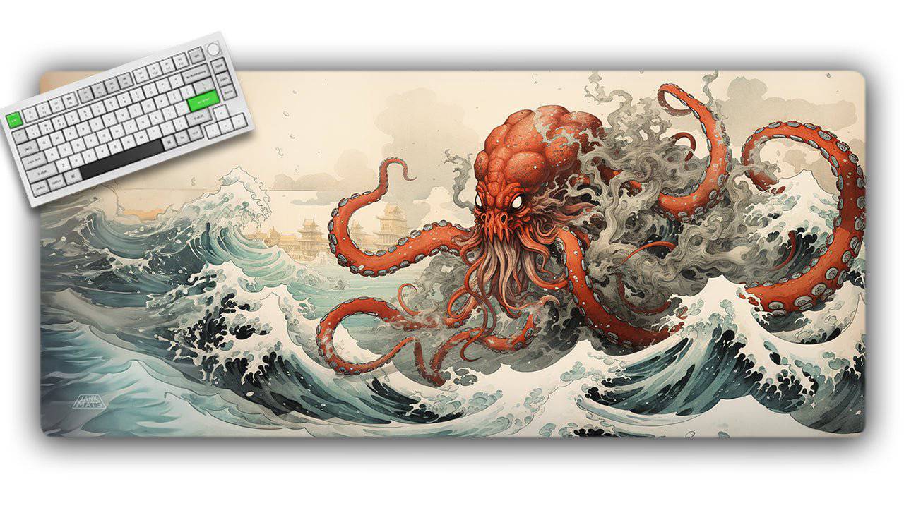 Rough Seas, Kraken TCG Playmat or XL Desktop - Jankmats