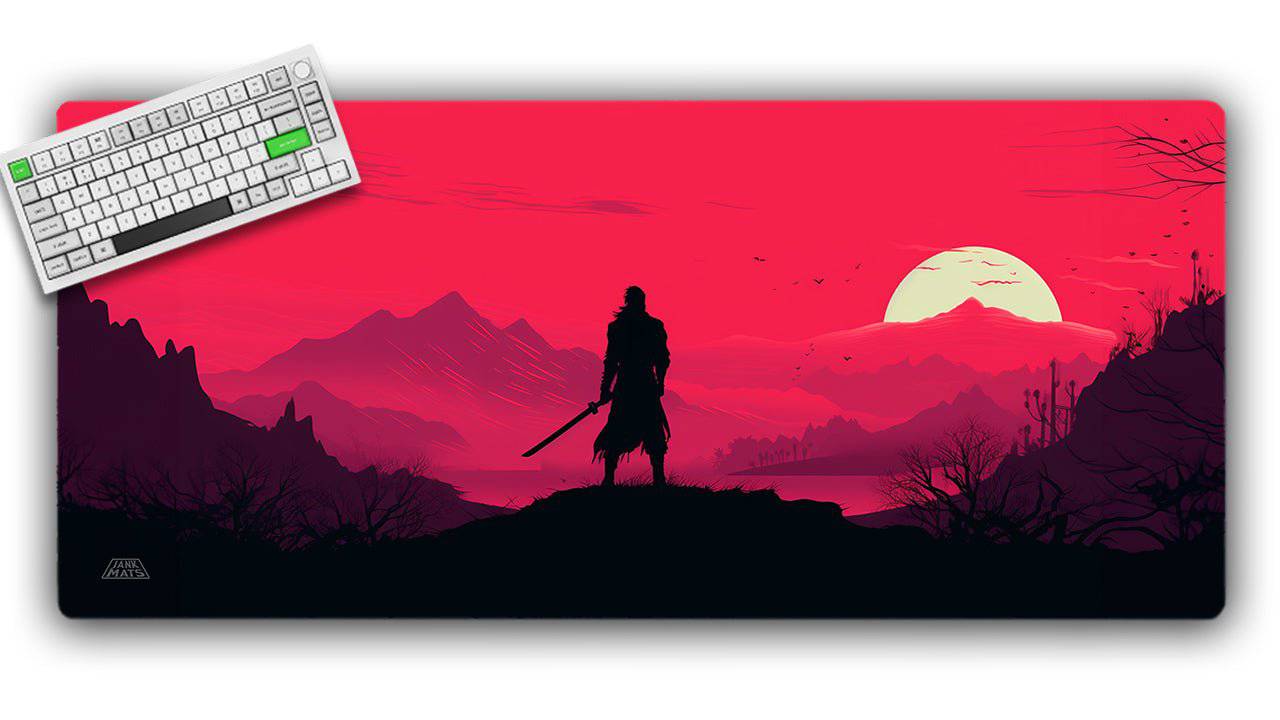 Samurai Sunrise TCG Playmat or XL Desktop - Premium TCG Playmats - Jank Mats
