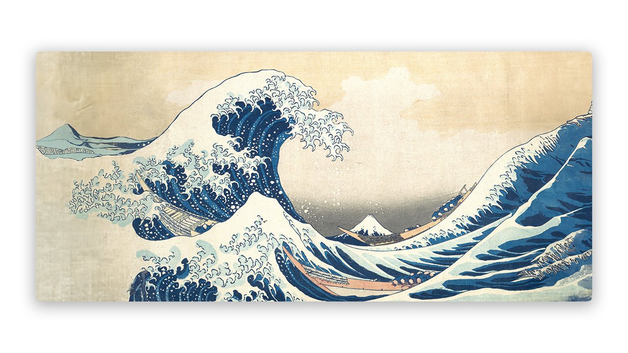 The Big Wave Full Table Stitched Playmat - Premium TCG Playmats - Jank Mats