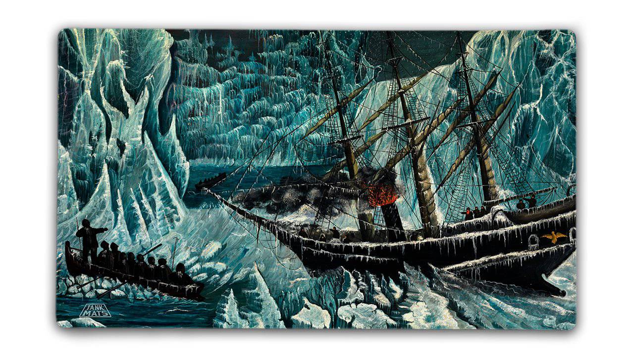 The Glacier TCG Playmat or XL Desktop - Premium TCG Playmats - Jank Mats