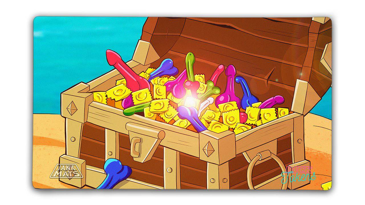 Treasure Chest Playmat - Premium TCG Playmats - Jank Mats