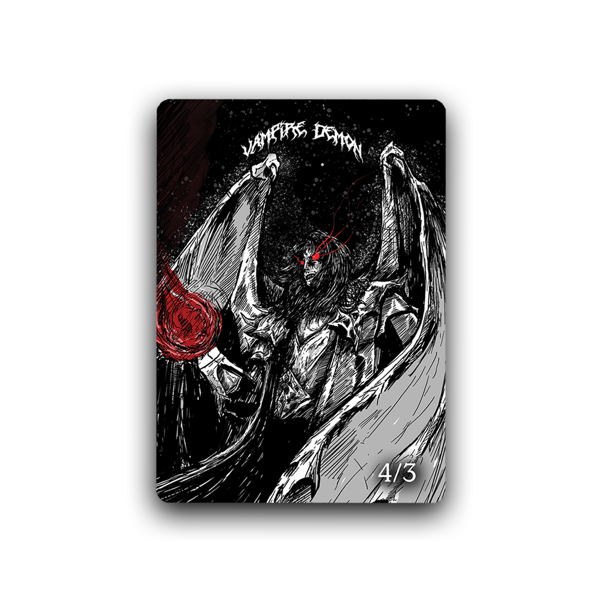 Vampire Demon Token - Premium TCG Playmats - Jankmats