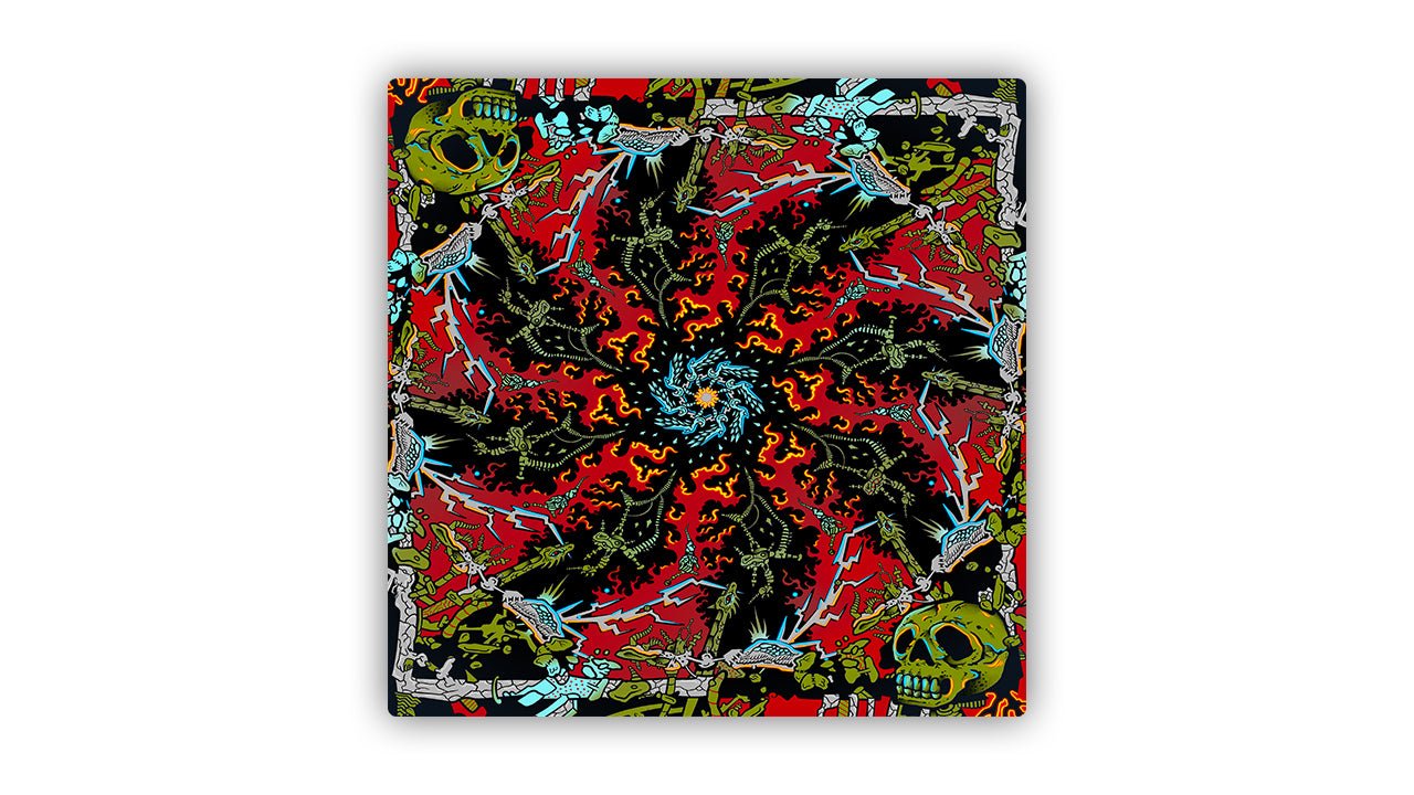 Wheel of Fire 2 Player Cloth Playmat - Premium TCG Playmats - Jank Mats